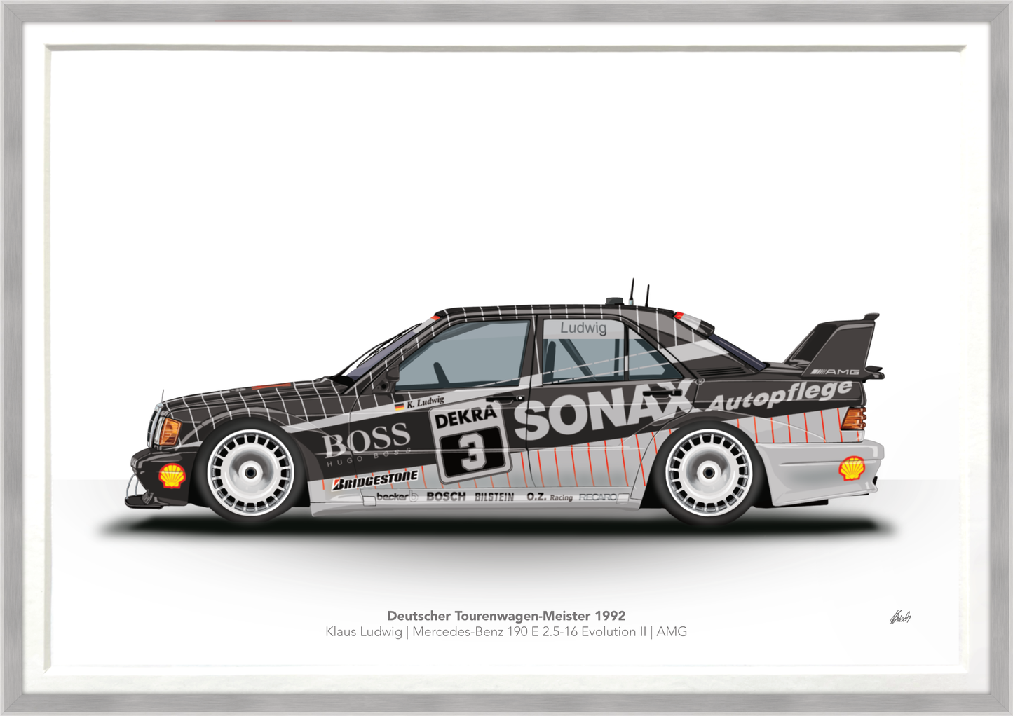 Deutscher Tourenwagen-Meister 1992 | Klaus Ludwig | Mercedes-Benz 190 E 2.5-16 Evolution II | AMG