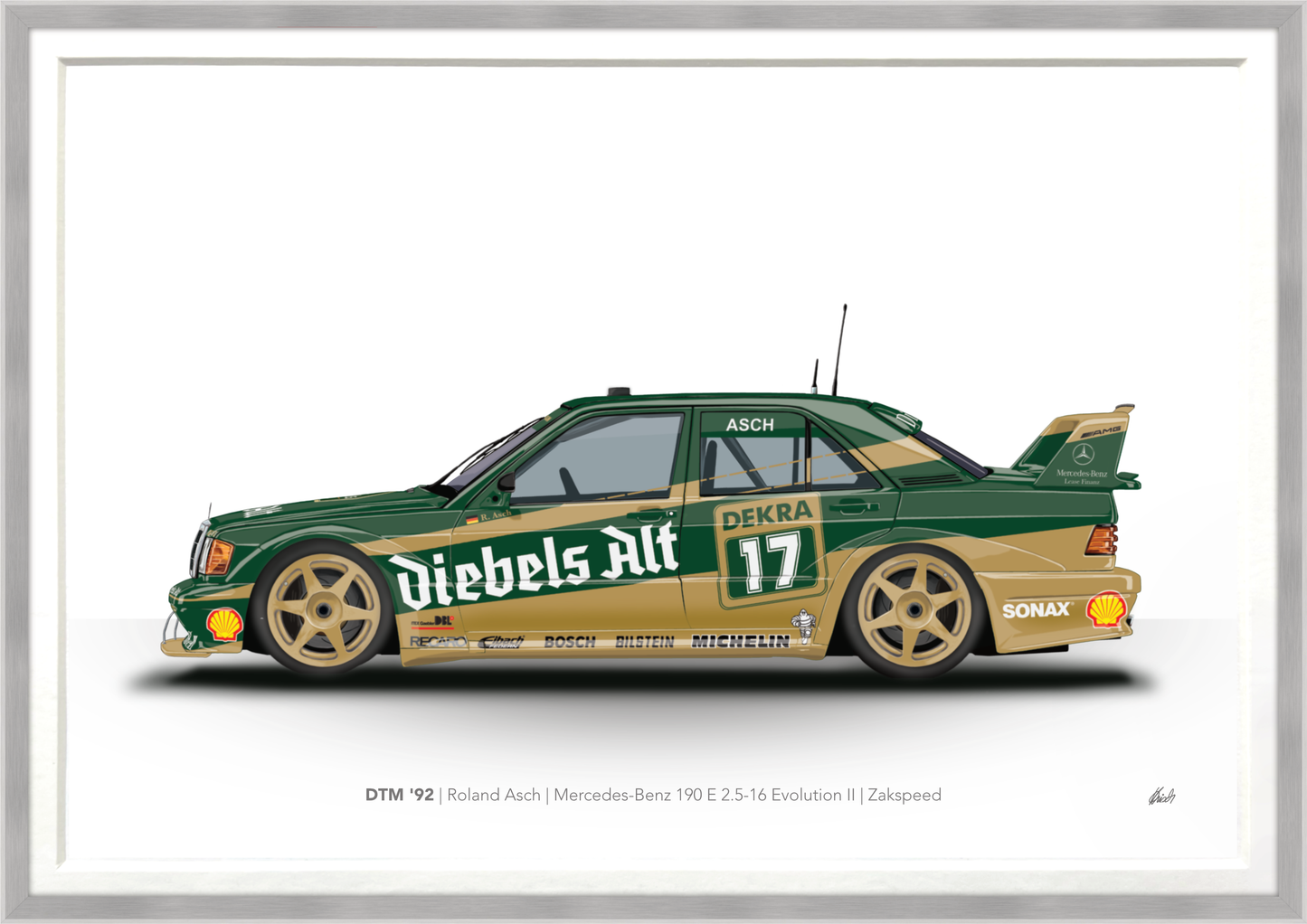DTM '92 | Roland Asch | Mercedes-Benz 190 E 2.5-16 Evolution II | Zakspeed