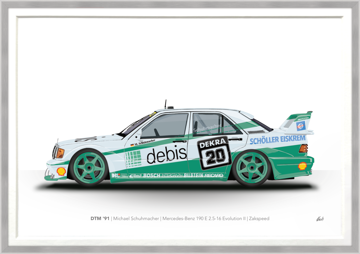 DTM '91 | Michael Schuhmacher | Mercedes-Benz 190 E 2.5-16 Evolution II | Zakspeed