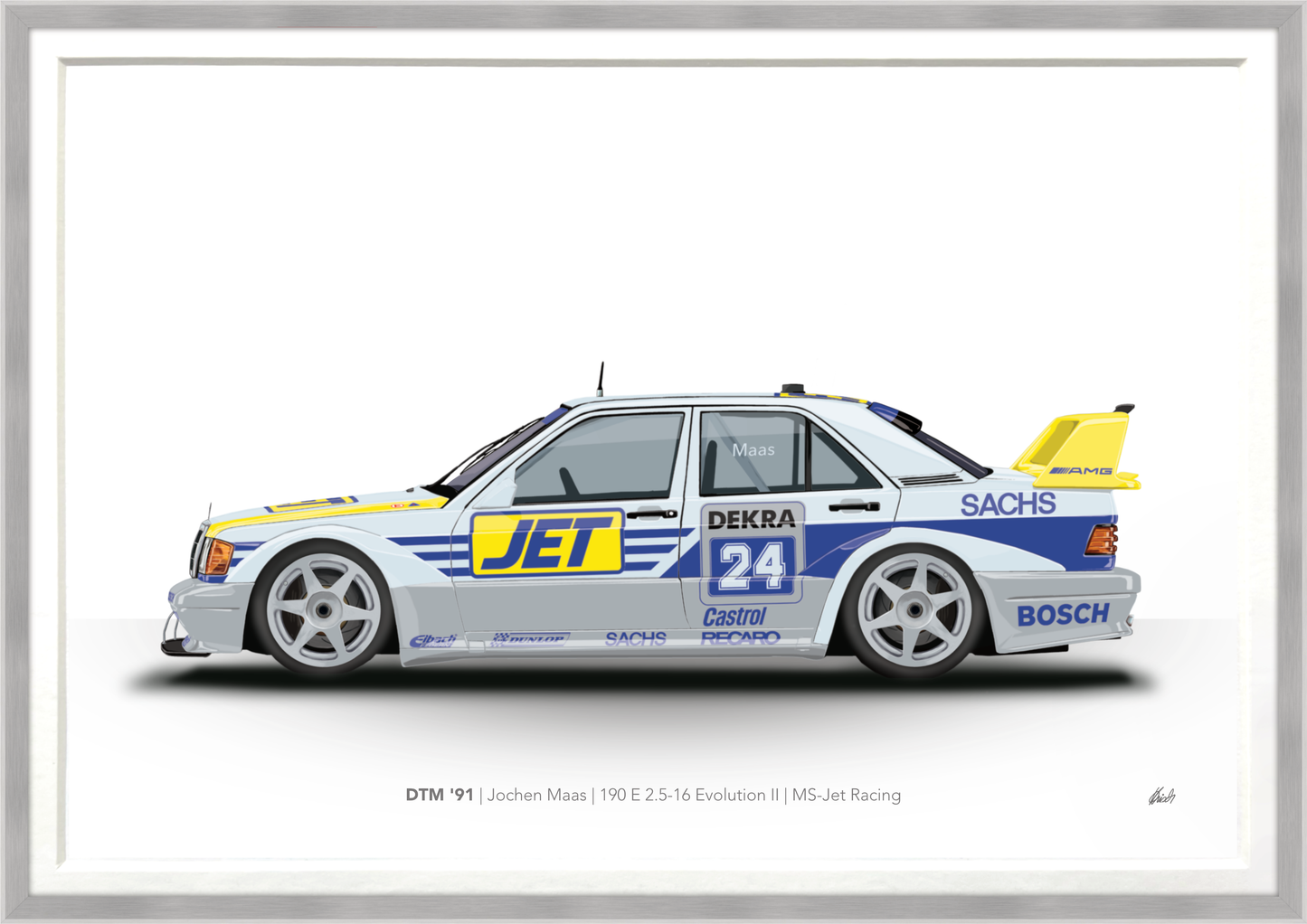 DTM '91 | Jochen Maas | 190 E 2.5-16 Evolution II | MS-Jet Racing
