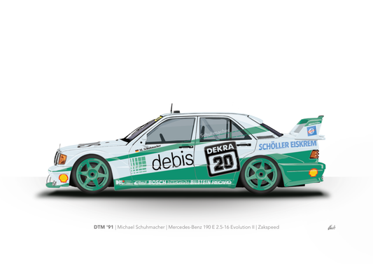 DTM '91 | Michael Schuhmacher | Mercedes-Benz 190 E 2.5-16 Evolution II | Zakspeed