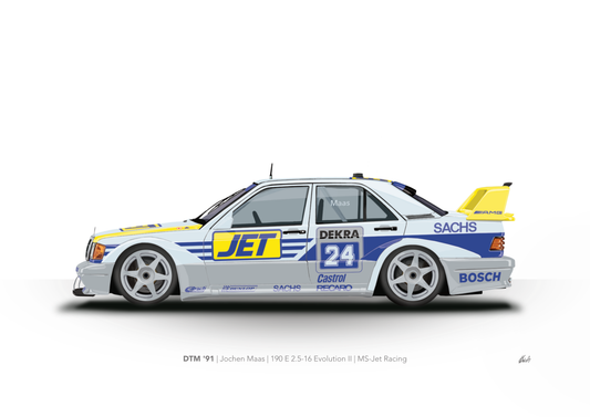 DTM '91 | Jochen Maas | 190 E 2.5-16 Evolution II | MS-Jet Racing