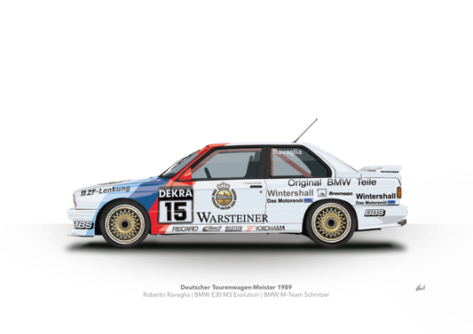 Deutscher Tourenwagen-Meister 1989 | Roberto Ravaglia | BMW E30 M3 Evolution | BMW M-Team Schnitzer
